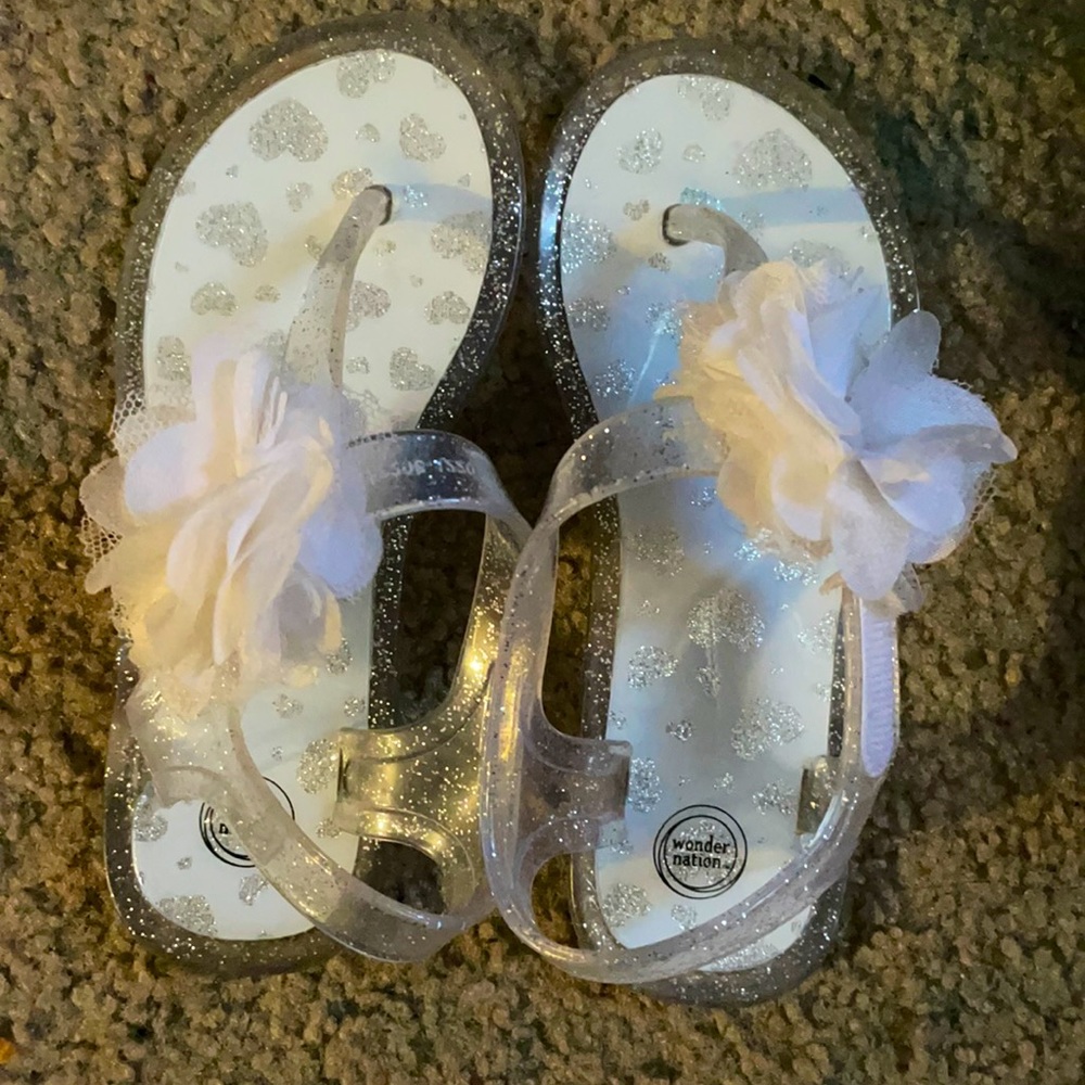 Clear sandals